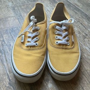 Womens yellow vans size 7.5